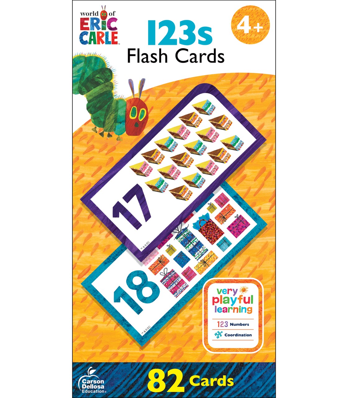 World of Eric Carle The Very Hungry Caterpillar Numbers 0-20 Flash Cards for Toddlers Age 4+, Number Flash Cards Covering 10 Frames, Number Words, Counting & More, PreK & Kindergarten Math Flash Cards